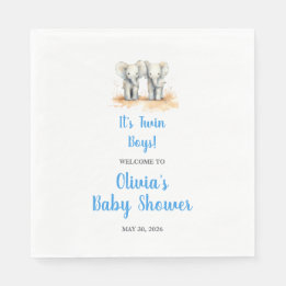 Twin Baby Shower Napkins Pappersservett