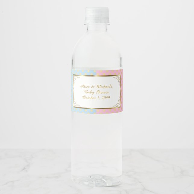 TWIN Baby Shower, Vattenflaska etiketter2,Baby Sho Vattenflaskor Etikett (Framsida)