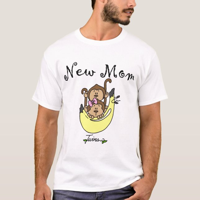 Twin Boy and Girl New mamma Tshirts (Framsida)