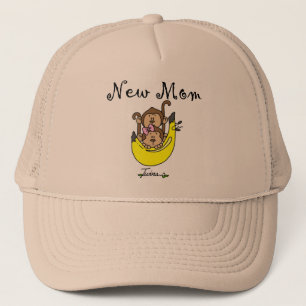 Twin Boy and Girl New mamma Tshirts Truckerkeps