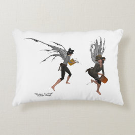 Twin Boy Rain Älvor Dekorativ kudde