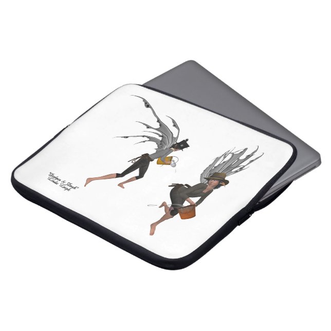 Twin Boy Rain Älvor Laptop sleeve (Framsida topp)