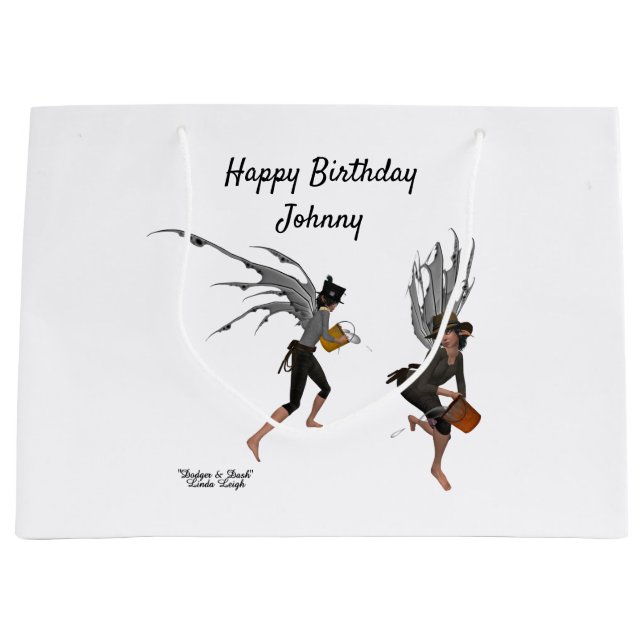 Twin Boy Rain Älvors Gift Bag (Framsidan)