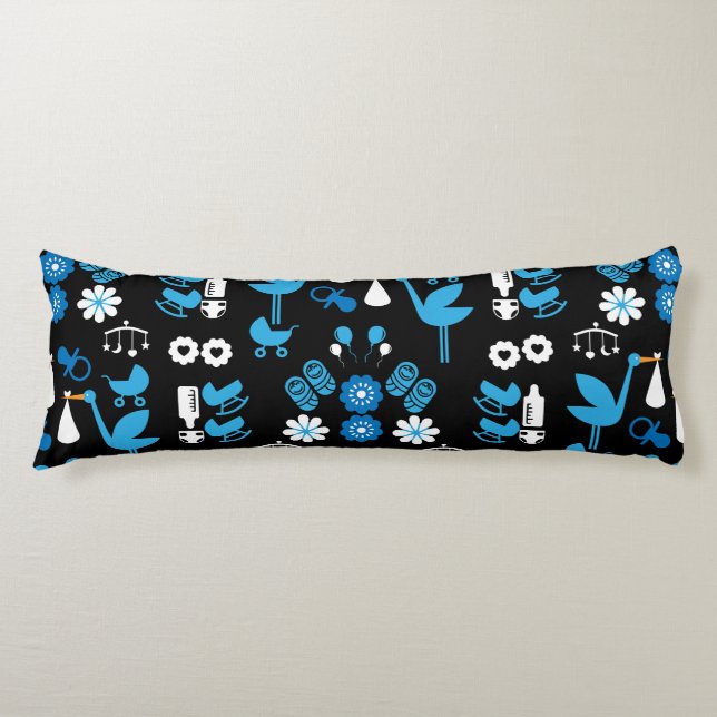 Twin Boy Stalk Delivery Blue Kroppskudde (Framsidan)