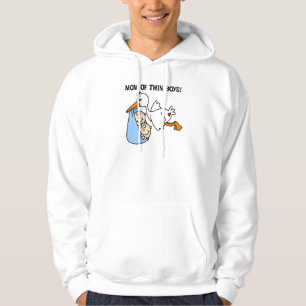 Twin Boys Mamma-Stork Tshirts och Gifts Sweatshirt