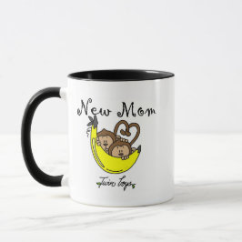 Twin Boys New Mamma Tshirts och Gifts Mugg