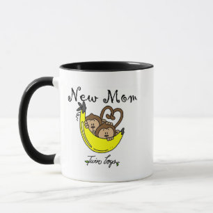 Twin Boys New Mamma Tshirts och Gifts Mugg