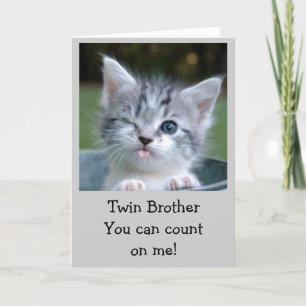 **TWIN BROTHER** BIRTHDAY HUMOR KORT