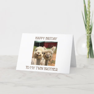 **TWIN BROTHER** SHARING BIRTHDAYS ÄR UNDERBAR KORT
