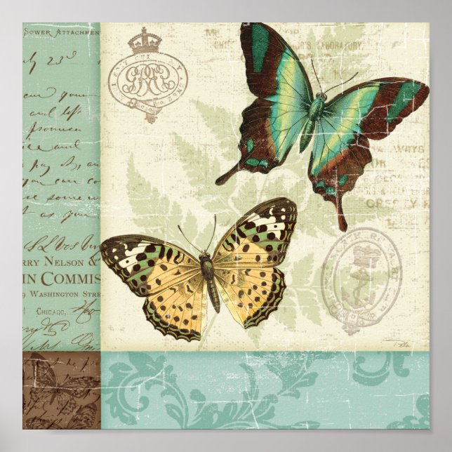 Twin Butterflies Poster (Framsidan)