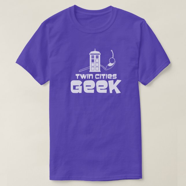 Twin Cities Geek T-Shirt (Unisex) (Design framsida)