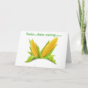 TWIN-CORNY-WE VET HUR MAN "CELEBRATE" VÅR BIRTHDAY KORT