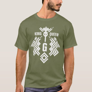 Twin Dragon Shield Kung&Queen T Shirt
