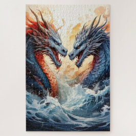 Twin Dragons Ascend – A Mythic Clash of Power Pussel