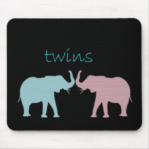 Twin Elephant Rosa and Blue Musmatta