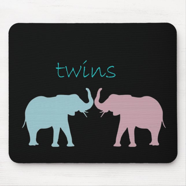 Twin Elephant Rosa and Blue Musmatta (Framsidan)