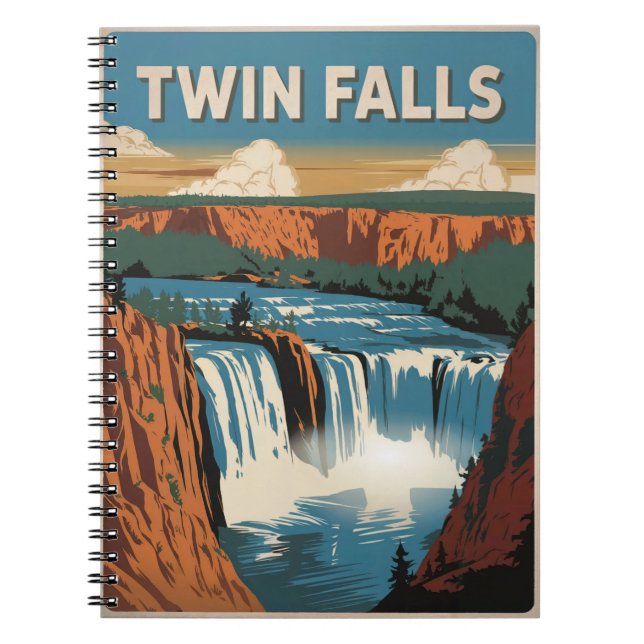 Twin Falls Idaho Anteckningsbok (Framsidan)