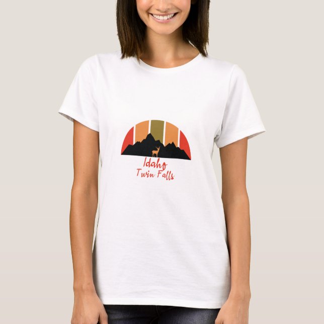 Twin Falls Idaho T Shirt (Framsida)
