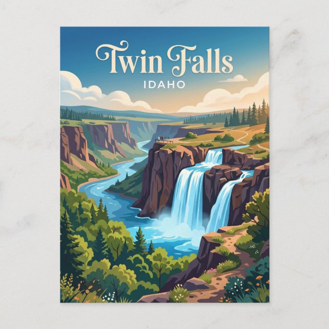 Twin Falls Idaho Vykort (Framsida)