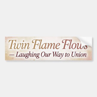 Twin Flame Flows Skrattande bildäckslapp Bildekal