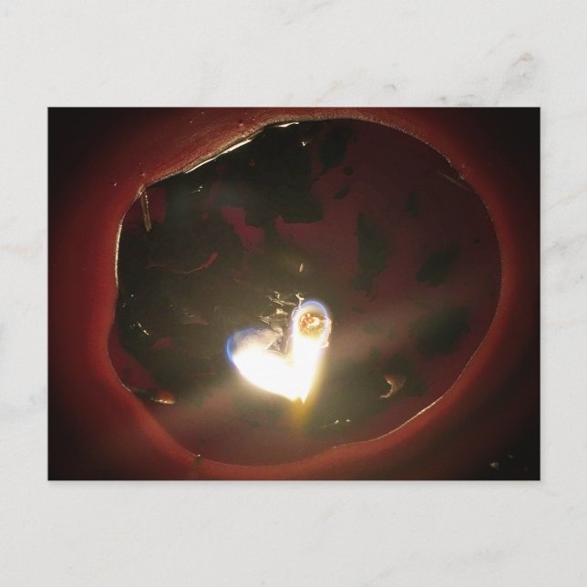 Twin Flame Heart Vykort (Framsida)