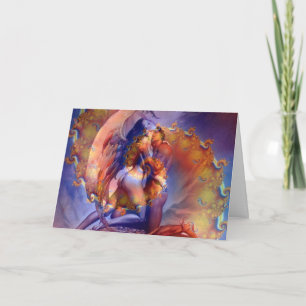 Twin Flame Kärlek - Hälsning-kort Kort