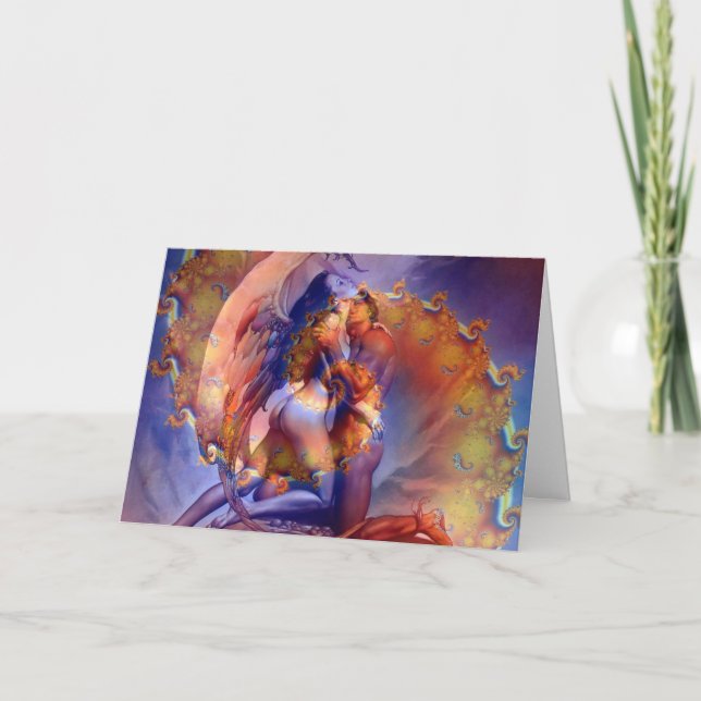 Twin Flame Kärlek - Hälsning-kort Kort (Framsida)