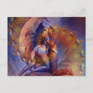 Twin Flame Kärlek Vykort