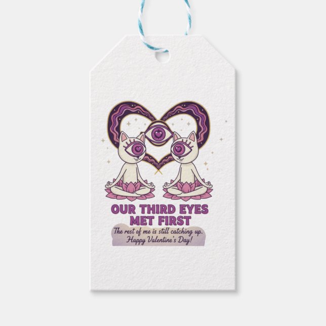 Twin Flame Valentine's day gift Presentetikett (Framsidan)