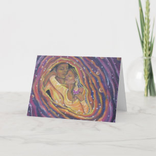 "Twin Flames", tomt gratulationskort per Flora Clo Helgkort