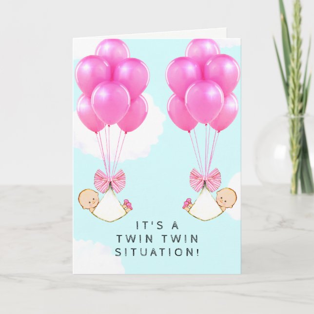 Twin Flicka Kort (Framsida)