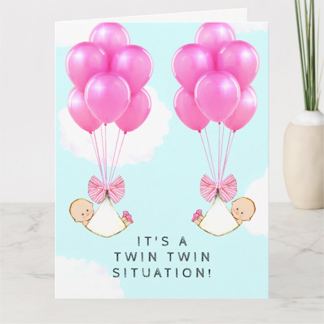 Twin Flicka Kort (Framsida)