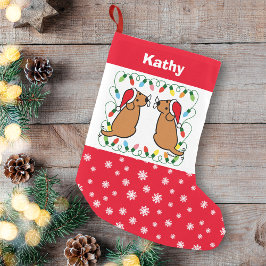 Twin Fox Red Labrador Liten Julstrumpa