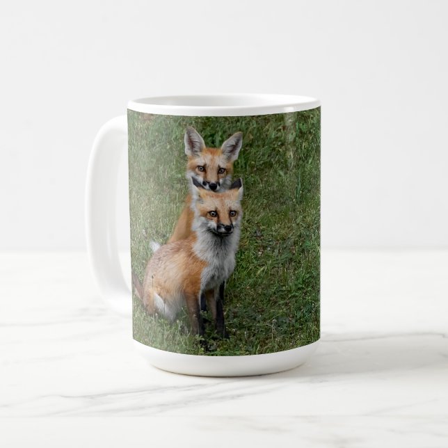 Twin Foxes Coffee Mugg (Framsida vänster)