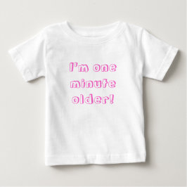 Twin Girl, jag är en minut äldre! Tröja