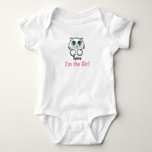 Twin Girls Kattunge T Shirt