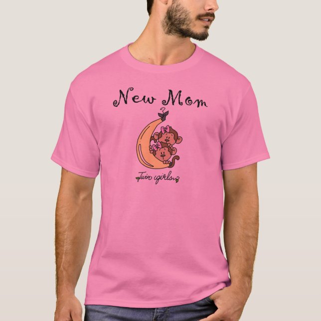 Twin Girls New mamma T-shirts och Gifts (Framsida)