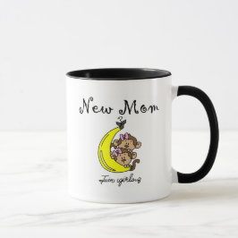 Twin Girls New mamma T-shirts och Gifts Mugg