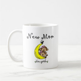 Twin Girls New mamma T-shirts och Gifts Mugg