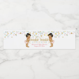 Twin Girls Twin Girls, Twinkle Little Star Vattenflaskor Etikett