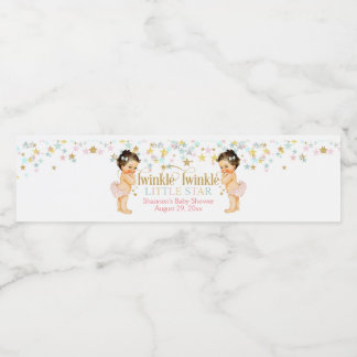 Twin Girls Twin Girls, Twinkle Little Star Vattenflaskor Etikett