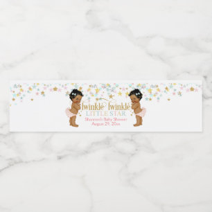 Twin Girls Twin Girls, Twinkle Little Star Vattenflaskor Etikett