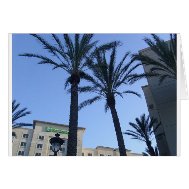 Twin Handflatan California Vacation Hälsningskort (Framsidan Horizontal)