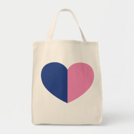 Twin Heart Tote Tygkasse