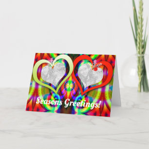 Twin Hearts Festive Seasons-kort Helgkort
