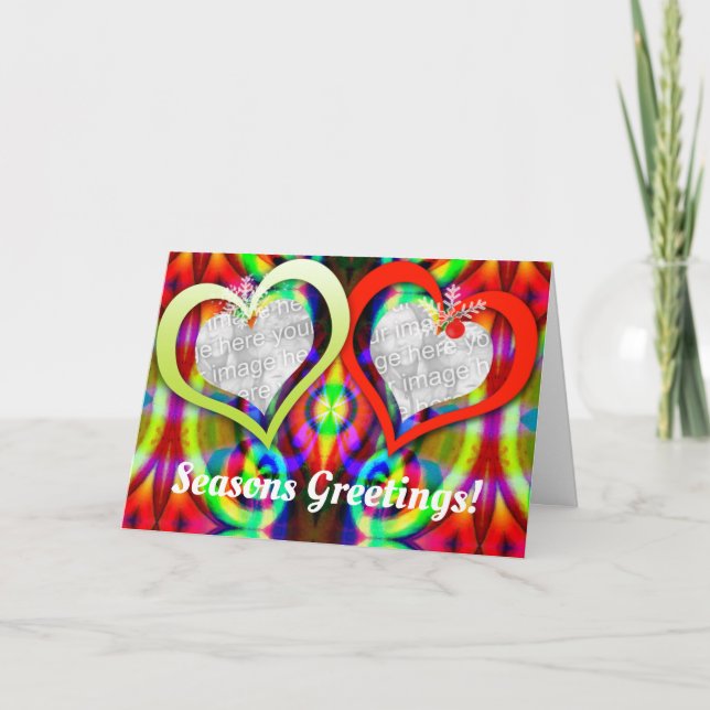 Twin Hearts Festive Seasons-kort Helgkort (Framsida)