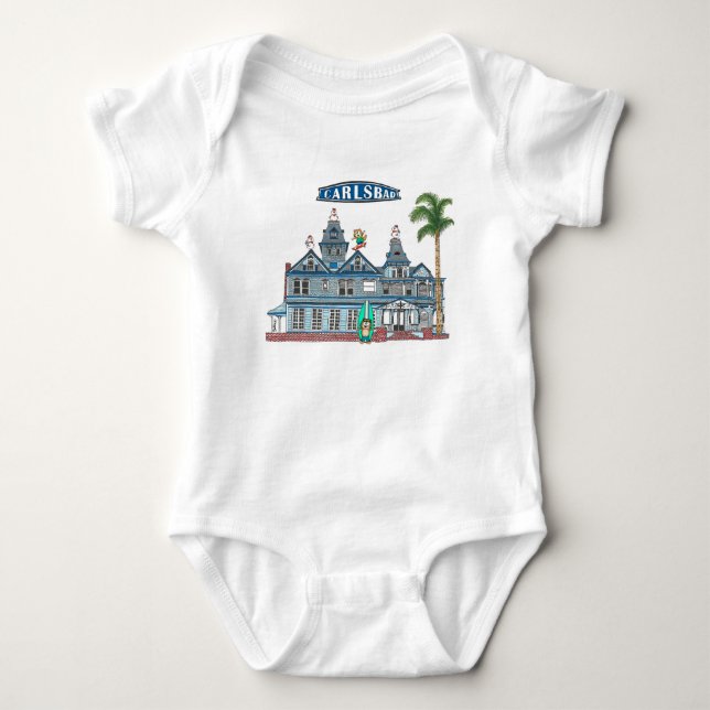 Twin Inns Beach City Carlsbad T Shirt (Framsida)