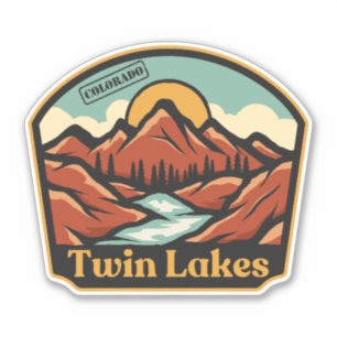 Twin Lakes, Colorado-klistermärke Klistermärken