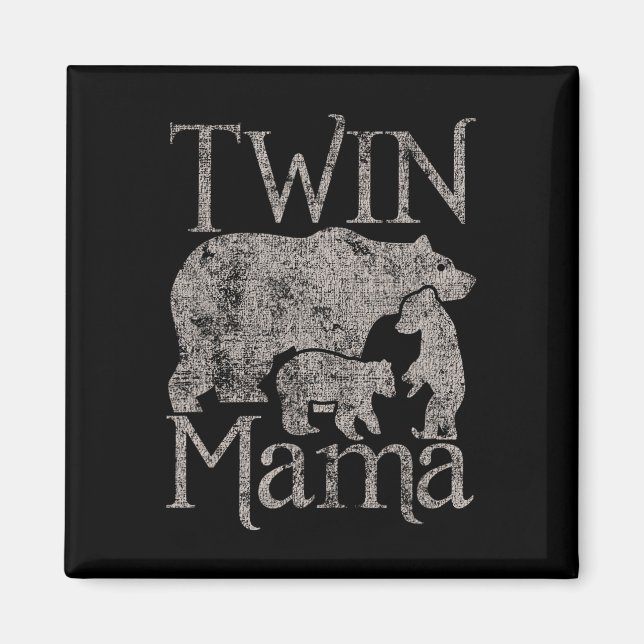 Twin Mamma Mamma Distress Mors dag Magnet (Framsidan)