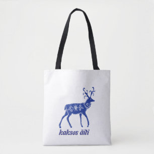 Twin Mamma på finska Tote Bag Tygkasse